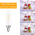 Dimmable T6 LED Bulb 25W, E12 Edison Light Bulbs, Soft White 3000K, T25 Mini Tubular Frosted Glass, 12 Pack