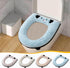 Generic Universal Toilet Seat Cover Pad - Soft Washable Cushion with Handle, Non-Slip Bathroom Mat for Home Use