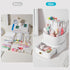 Pencil Pen Holder with Drawer, 5 Slots 360 Degree Rotating Organizer for Desk, School Supplies