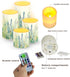 Set 4, Flameless Candles Battery Powered LED Candles with Remote Timer Color Changing Control for Indoor Outdoor Home