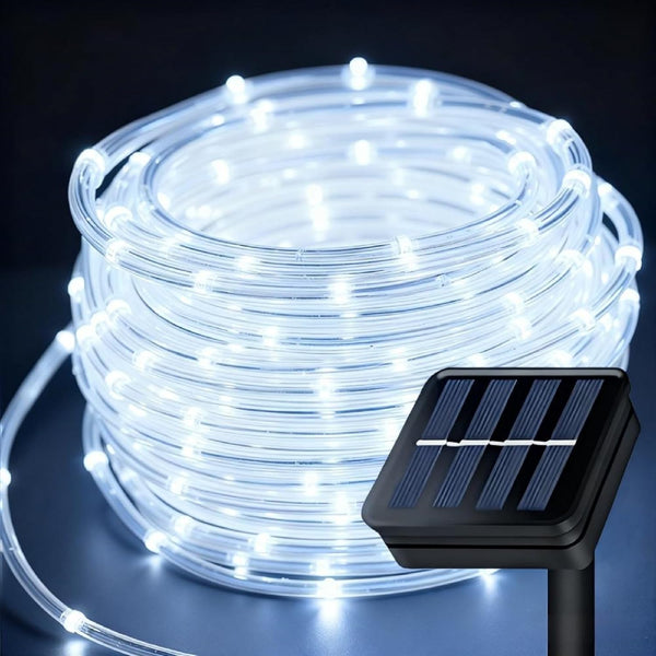 Solar Rope Lights Outdoor Waterproof, 66 Feet 200 LED 8 Modes Fairy