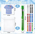 12 Pack 8 Lewtemi Penlight for Nurse Bulk LED Reusable Diagnostic Pen Light with Pupil Gauge Pocket Clip for Employee