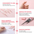 Pink Peach Mechanical Pencil Set, 4pcs Cute Mechanical Pencils with 0.5MM Refills & Top Erasers for School Supplies