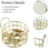 Gold Paper Clip Holder, Mesh Desk Accessories, Metal Dispenser Organizer for Small Office Supplies, 2PCS