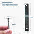T-Screw 25 Pack with T Screw Wrench, T-Head Security Screw for Picture Frame Locking Hardware