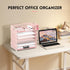 SUPEASY 6 Tier Paper Organizer - 4 Pen Holders, Mesh Desk Organizer Letter Tray with Handle for A4 File Folder