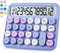 Mechanical Switch Calculator, Purple Cute 12 Digit Large LCD Display for Everyday Life and Basic Office Work