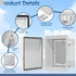 Waterproof Outdoor Project ABS Plastic Junction Box, IP67 Weatherproof Dustproof Enclosure with Hinged Cover, 5.9"X5.9"