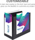 Samsill Durable 6 Inch Binder, Locking D Ring Customizable Clear View Binder, Black, 2 Pack, Holds 1225 Pages