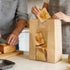 euduv 16"X10"X5" Packaging 50Pcs Extra Large Paper Bread Bags for Homemade Bread with Window & Sticker for xl Sourdough