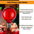 G40 Bulbs, E12 Bulbs, 0.6W 120V 2700K 25 Pack Multicolor LED Outdoor String Light Shatterproof Waterproof, Base