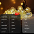 SeaShine 22ft 50LEDs IP65 Rechargeable Battery Operated String Lights - Crystal Globe String Lights, Waterproof Battery