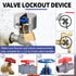 2 Pack 1-1/2 3 Inch Outdoor Faucet Lock, Water Hose Bib Spigot Locks Stainless Steel Cover & Brass Padlock Kits