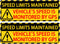 Besttile 4 PCS Speed Limits Maintained Stickers Vehicle Speed is Monitored by GPS