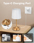 5000mAh 3-Level Dimmable KEILAIMO Cordless Table Lamp, Rechargeable Table Lamp with Brightness, Portable Nightstand LED