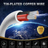 16 Gauge 2 Conductor Electrical Wire, 16.4FT White Stranded Low Voltage 16/2 Cable PVC Case, 16 AWG Tinned Copper 2 Wire Cable Extension Power Cable for Strips LED Lamp Lighting Automotive