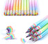 ECOTREE #2 Rainbow Pencils for Kids, Fun Unicorn Pencils, Pre-sharpened Back to School Supplies, 24 Pack