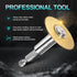 1/4-Inch Hex Shank with 4PCS Rotary Drill Saw Blades(Titanium Coating),HSS Saw Disc Wheel Cutting Blades for Drills Rotary Tools