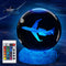 Planes Night Light, Aviation Gifts, 3D Crystal Ball 3.15 Inch (80mm) Airplane
