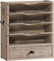 HOOBRO Wall File Organizer, Mail Organizer Wall Mounted, Wooden Literature Organizer with Drawer Storage