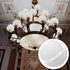 2pcs IMIKEYA Plastic Lampshade Floor Lamp Shades Replacement Plastic Bowl White Lamp Shades Mushroom Lampshade