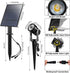 2-in-1 T-SUN Green Solar Spotlights, Outdoor Waterproof Solar Landscape Spotlights for Garden, Yard, Halloween