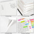 Large A5 Lined Journal Notebook, 312 Numbered Pages, Burgundy, 100gsm No Bleed Paper, College Ruled for School Office