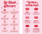 Generic Lip Blush Aftercare Cards 100 Pack 2x3.5 Inch Business Card Size, Lip