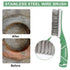 Heavy Duty 11 Inch Stainless Steel Wire Brush for Cleaning Rust, Rubber Covered Handle for Effective Scrubbing