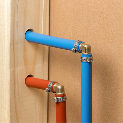 Waterline Pipe Repair Kit for PEX, Copper, CPVC Pipe, Includes Removal Tool, Deburring Tool, 2 Brass Couplings