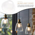 HONITANO 7.28X7.28X3.93 Inch Glass Lamp Shade Pendant Light Cover Decorative Lampshade Holder Replacement for Bedroom