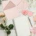 Whaline 50Pcs Blush Pink A7 Invitation Envelopes Set for Greeting Cards, V-Flap Gift Card Sleeves, 7.2x5.2 Inch