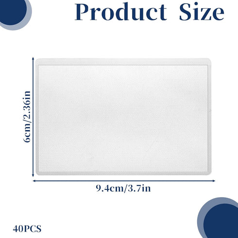 Xthrotsenk 40 Pack Credit Card Protector Social Security Card Sleeves Protector Medicare Sleeve Waterproof Clear Cards