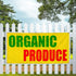 Sign Destination 4 Grommets 24x48Inches Vinyl Banner Multiple Sizes Organic Produce Food Fair Promotion Business