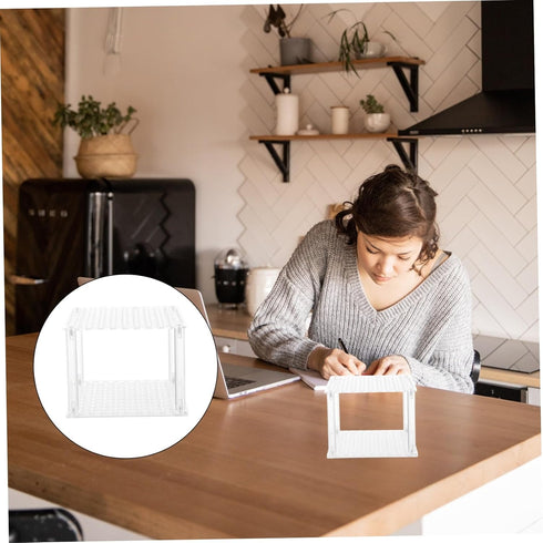 Homoyoyo Transparent Acrylic Pen Holder Rack Sturdy Desktop Organizer for Pens Pencils Tools Stylish Display Stand