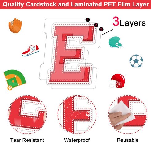 Sports Cutouts, Sport Balls Paper Decorations for Classroom, Themed Birthday Party Supplies for Kids