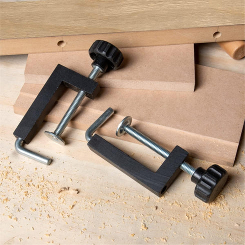 POWERTEC 71004V Universal Fence Clamp, 2 PK for Table Saws, Router Tables, Drill Press Tables