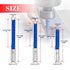 3Pcs Set 1/2 2",2-1/2",3" Length,1/2" Extra Long Straight Router Bit Shank, Carbide Tipped Double Flute Straight Bit