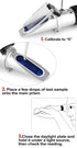 Brix Meter Refractometer: 0~32% Handheld Tool for Sugar Content Test in Fruit Beverages & Juice