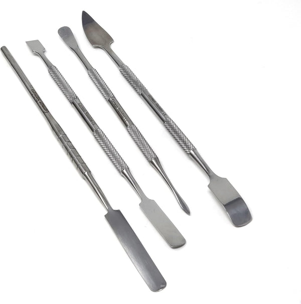 Set of 4 pcs Dental Cement Lab Mixing Wax Modeling Carving Spatula