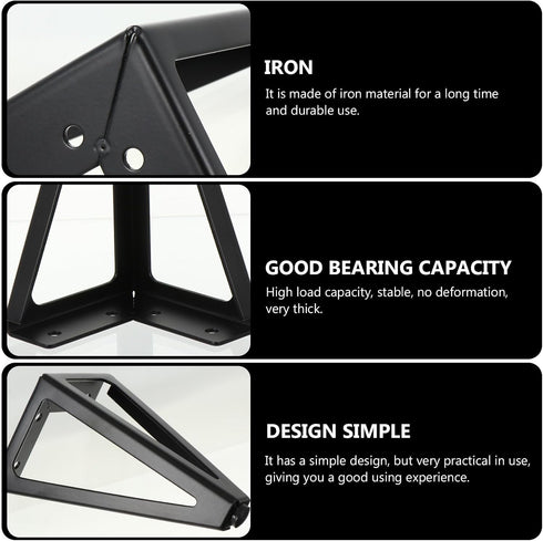 4pcs 15cm Toddmomy Cabinet Legs Sofa Legs Furniture Support Feet Black for Tv Stand Coffee Table Bed Frame Replacement