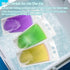 100 17oz MAQIHAN Drink Pouches with Straws Individually-Wrapped - Juice Drink Pouches Adult Clear Plastic Halloween