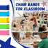 WNSIRVY 5 Pack Chair Bands for Kids with Fidgety Feet, ADHD Tools for Kids, Improve Focus & Reduce Restlessness, Chair