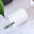Pen Holder for Desk, Ceramic Pencil Cup, Makeup Brush Organizer, White