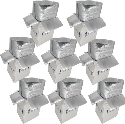Insulated Shipping Boxes with Liners, 8 Pack 7'' x 6'' x 10''