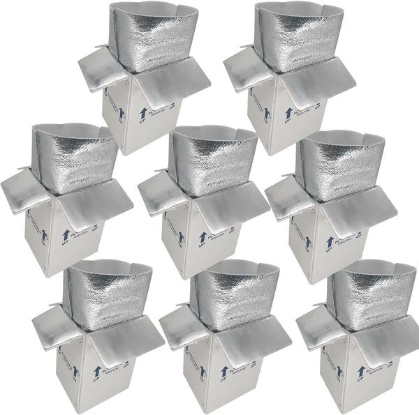 Insulated Shipping Boxes with Liners, 8 Pack 7'' x 6'' x 10''