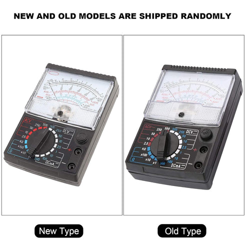 Analog Multimeter, 18 Gears 21 Range Pointer AC DC Voltage Resistance Testing Instrument