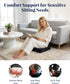 Memory Foam Donut Pillow for Coccyx Sitting Comfort,Large Supportive Seat Cushion with Center Cut-Out Design