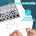 1228 Pcs Clear Food Grade Silicone O Rings Assortment Kit with Pick and Hook, Metric OD: 4-32mm