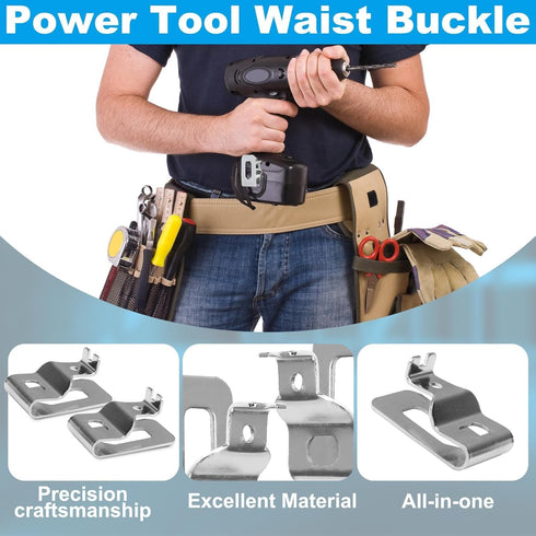 10PCS Replacement Belt Clip Hook Kit, Stainless Steel Drill Tool Clips with Screws for Dewalt 20V Power Tools